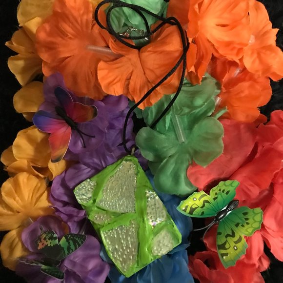 Reversible Exclusive Rare Unique Vintage One of a Kind Handmade Necklace - Picture 11 of 15